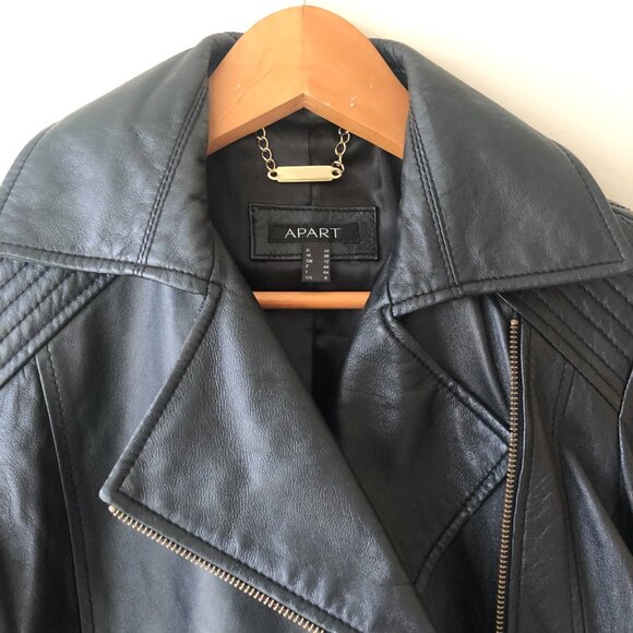 Black leather APART jacket - Picture 5 of 11